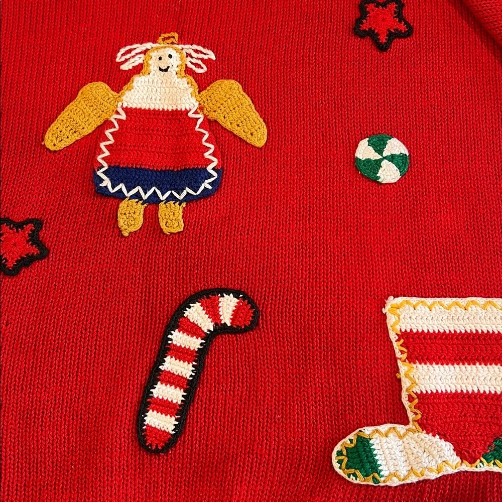 Novelli Red Christmas Sweater - m,‎ vintage